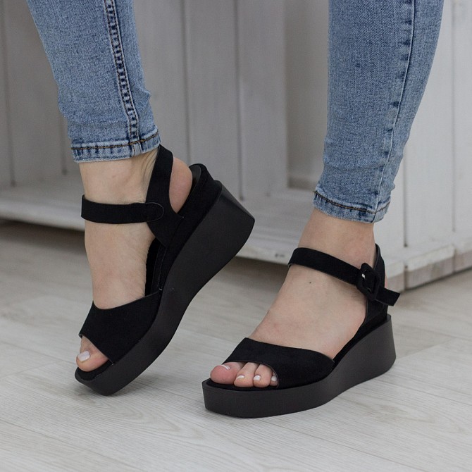 Женские босоножки Fashion Yicky 2663 38 размер 24,5 см Черный Житомир - изображение 1