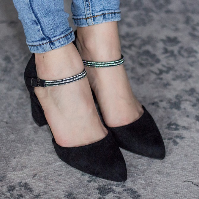 Туфли женские Fashion Ababa 2826 39 размер 25 см Черный Житомир - изображение 1