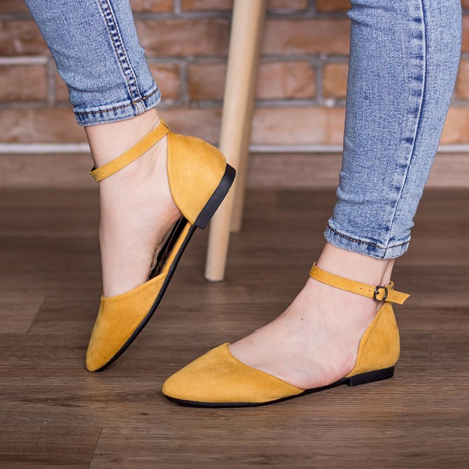 Туфли женские Fashion Euki 2782 37 размер 24 см Желтый Житомир - изображение 1