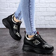 Женские стильные сникеры Fashion Wilson 2085 37 размер 23 см Черный Житомир