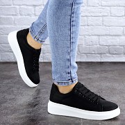 Кеды женские Fashion Cooter 2119 38 размер 23,5 см Черный Житомир