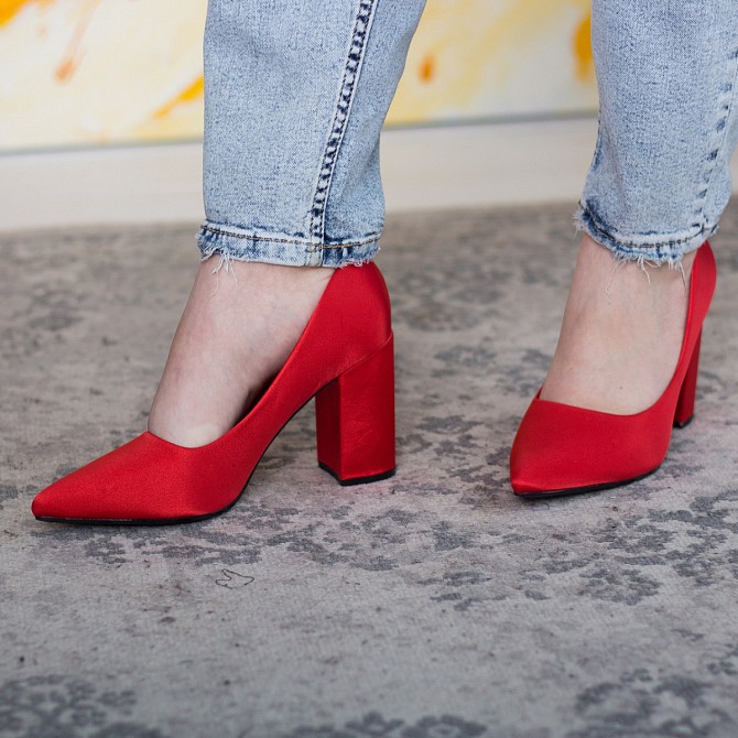 Туфли женские Fashion Kaaisa 2619 36 размер 23,5 см Красный Житомир - изображение 1