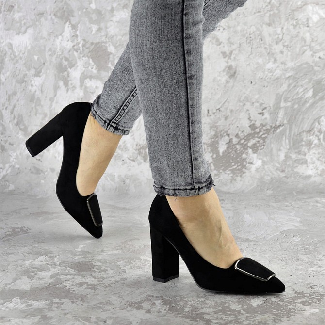 Туфли женские на каблуке Fashion Mugsley 2376 35 размер 23 см Черный 36 Житомир - изображение 1