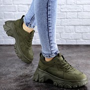 Женские кроссовки Fashion Manchas 2071 39 размер 24,5 см Хаки Житомир