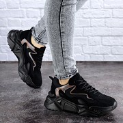 Женские кроссовки Fashion Apollo 1950 37 размер 23,5 см Черный Житомир