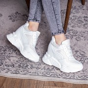 Женские кроссовки на танкетке Fashion Fritz 1620 38 размер 24 см Белый Житомир