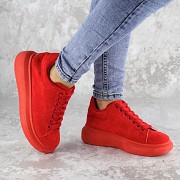 Кеды женские Fashion Cory 2187 39 размер 24,5 см Красный Житомир