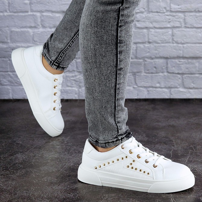 Женские кеды Fashion Oaky 1860 38 размер 24 см Белый Житомир - изображение 1