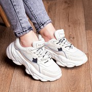 Женские кроссовки Fashion Cloke 1930 37 размер 23,5 см Бежевый Житомир