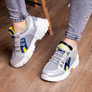 Женские кроссовки Fashion Demmi 1158 36 размер 23 см Серебро Житомир