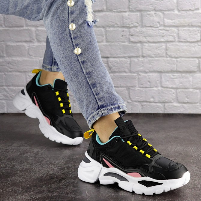 Женские кроссовки Fashion Nando 1393 38 размер 24 см Черный Житомир - изображение 1