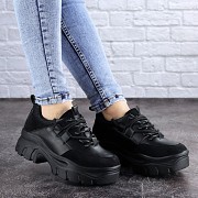 Женские кроссовки Fashion Neko 2067 38 размер 24 см Черный Житомир