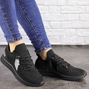 Женские кроссовки Fashion Ninja 1490 40 размер 25 см Черный Житомир