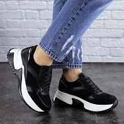 Женские кроссовки Fashion Zachary 1378 38 размер 24 см Черный Житомир