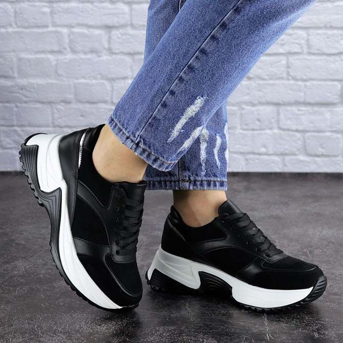 Женские кроссовки Fashion Zachary 1378 38 размер 24 см Черный Житомир - изображение 1