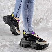 Сникеры женские Fashion Gunner 2265 38 размер 24 см Черный Житомир