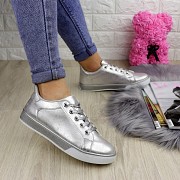 Стильные женские кроссовки Fashion Donna 1066 41 размер 25,5 см Серебро Житомир