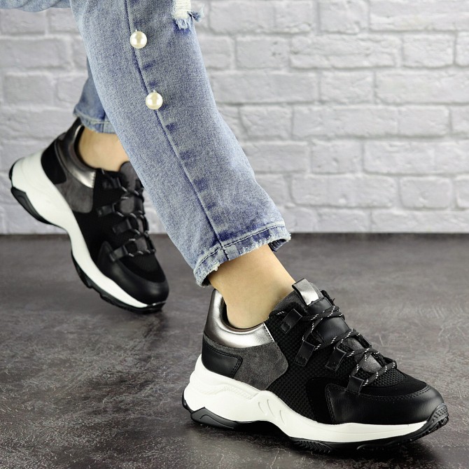 Женские кроссовки Fashion Bruiser 1659 38 размер 24 см Черный Житомир - изображение 1
