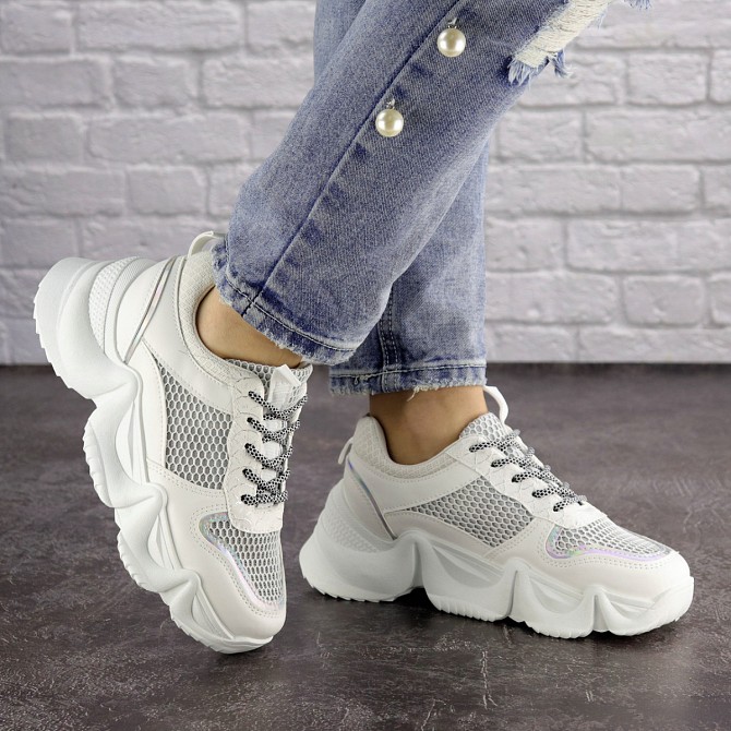 Женские кроссовки Fashion Carrissa 1643 38 размер 23,5 см Белый Житомир - изображение 1