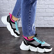 Женские кроссовки Fashion Carrissa 1757 37 размер 23 см Черный Житомир