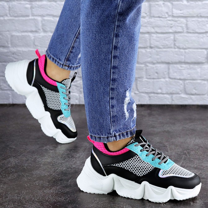 Женские кроссовки Fashion Carrissa 1757 37 размер 23 см Черный Житомир - изображение 1