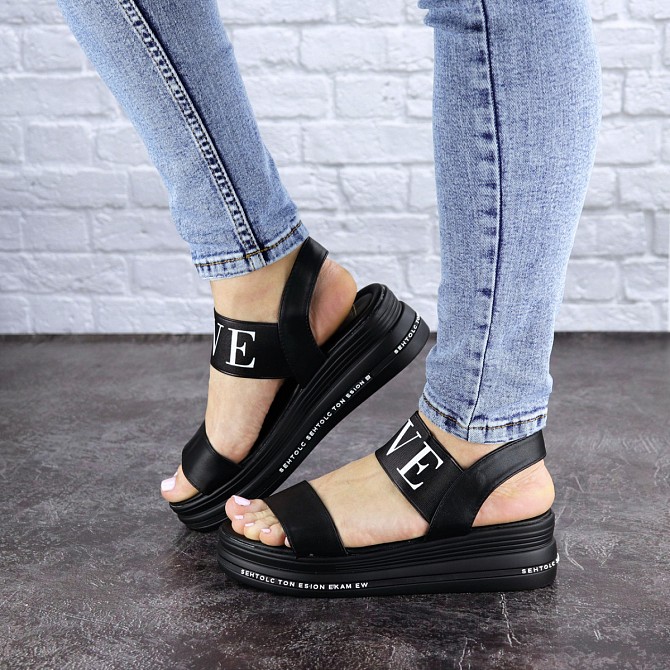 Женские сандалии Fashion Luna 1824 38 размер 24,5 см Черный Житомир - изображение 1