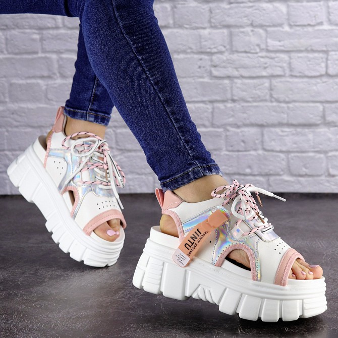 Женские стильные босоножки Fashion Sabella 1573 41 размер 25,5 см Белый Житомир - изображение 1