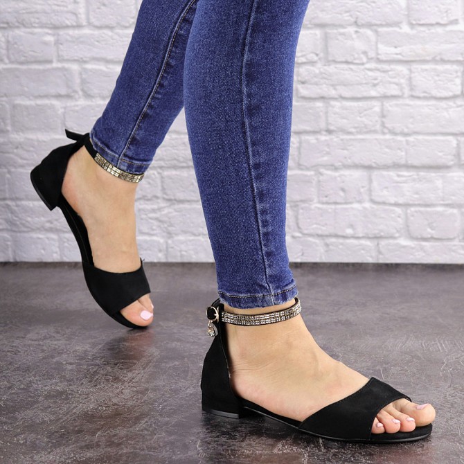 Женские босоножки Fashion Hayden 1585 36 размер 23,5 см Черный Житомир - изображение 1