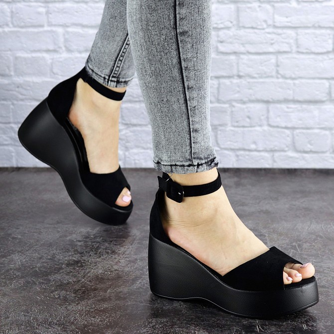 Женские босоножки Fashion Lulu 1821 40 размер 25,5 см Черный Житомир - изображение 1