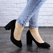 Женские туфли на каблуке Fashion Kippy 1972 37 размер 24 см Черный Житомир