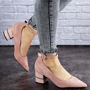 Женские туфли на каблуке Fashion Tease 2027 36 размер 23,5 см Розовый Житомир