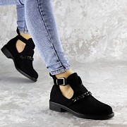 Ботиночки женские Fashion Jean 1261 36 размер 23,5 см Черный Житомир