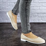 Женские балетки Fashion Nux 1863 41 размер 26 см Бежевый Житомир