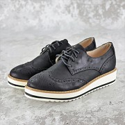 Женские броги Fashion 1037 37 размер 23,5 см Черный Житомир