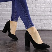 Женские туфли на каблуке Fashion Cassidy 1563 37 размер 24 см Черный Житомир