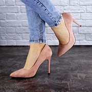 Женские туфли на каблуке Fashion Cleo 1928 39 размер 25 см Розовый Житомир