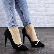 Женские туфли на каблуке Fashion Fajita 1951 38 размер 24 см Черный Житомир
