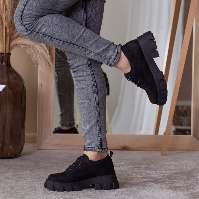 Броги женские Fashion Beamer 2529 41 размер 26 см Черный Житомир - изображение 1