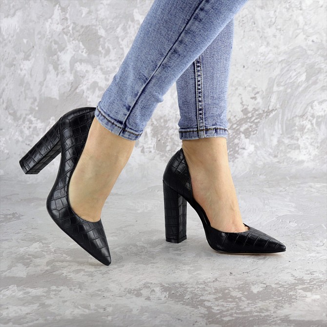 Туфли женские Fashion Soy 2464 37 размер 24 см Черный Житомир - изображение 1