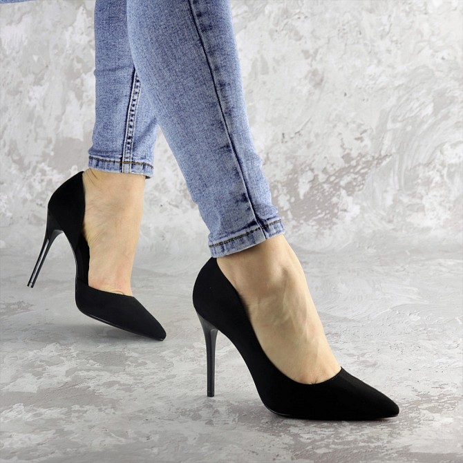 Туфли женские Fashion Vassel 2454 37 размер 23,5 см Черный Житомир - изображение 1