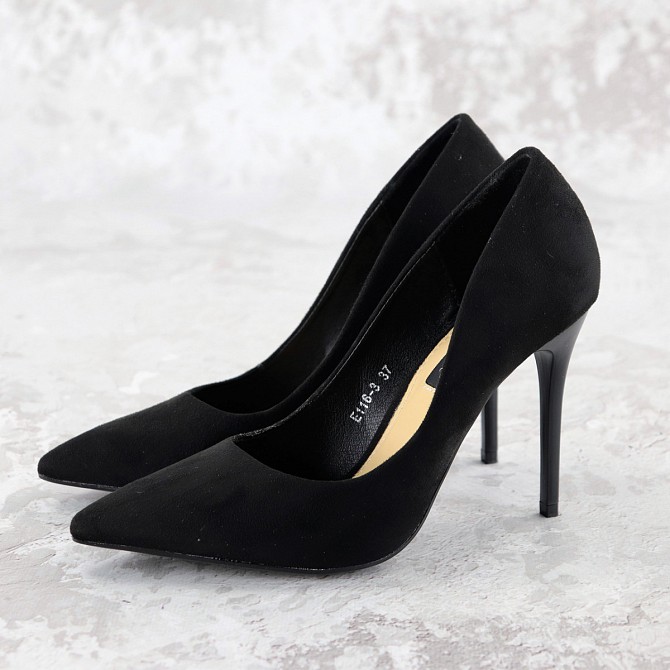 Туфли женские лодочки на шпильке Fashion Victoria 1257 38 размер 24 см Черный Житомир - изображение 1