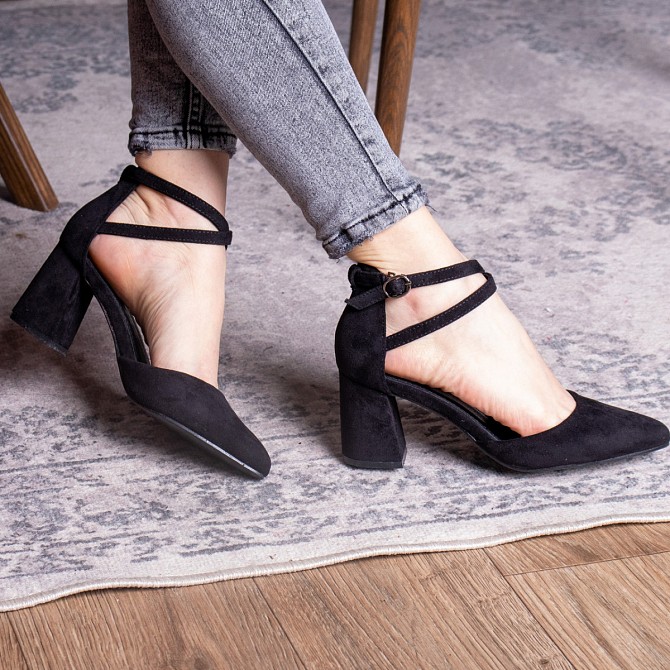Туфли женские на каблуках Fashion Nelly 1509 36 размер 23,5 см Черный Житомир - изображение 1
