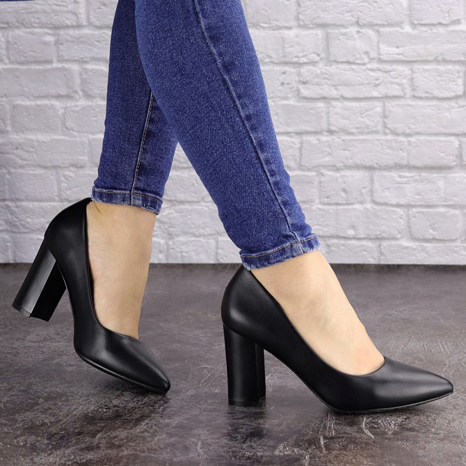 Туфли женские на каблуке Fashion Brandy 1601 39 размер 25 см Черный Житомир - изображение 1
