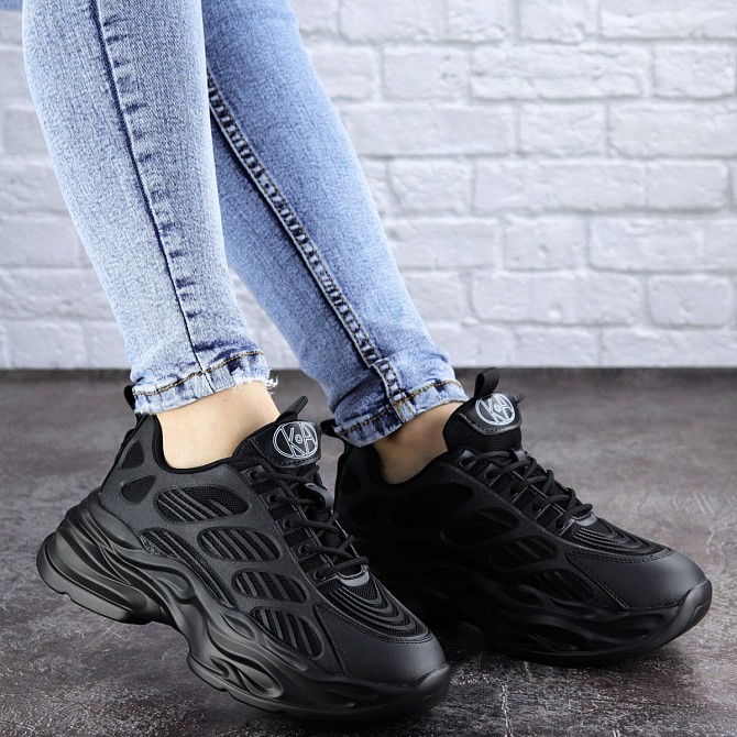 Женские кроссовки Fashion Cleo 2081 38 размер 24 см Черный Житомир - изображение 1