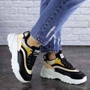 Женские кроссовки Fashion Ferris 1760 38 размер 23,5 см Черный Житомир