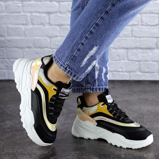 Женские кроссовки Fashion Ferris 1760 38 размер 23,5 см Черный Житомир - изображение 1