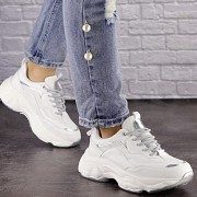 Женские кроссовки Fashion Harper 1463 38 размер 24 см Белый Житомир