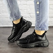 Женские кроссовки Fashion Isabella 1501 36 размер 23 см Черный Житомир