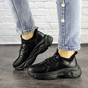 Женские кроссовки Fashion Isabella 1501 38 размер 24 см Черный Житомир