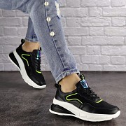 Женские кроссовки Fashion Ivory 1632 40 размер 25 см Черный Житомир